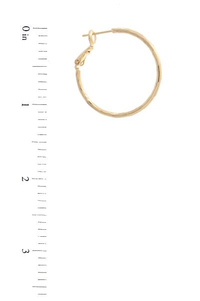 14K GOLD DIPPED HOOP EARRING