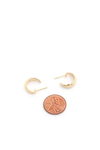 14K GOLD DIPPED OPEN CIRCLE EARRING