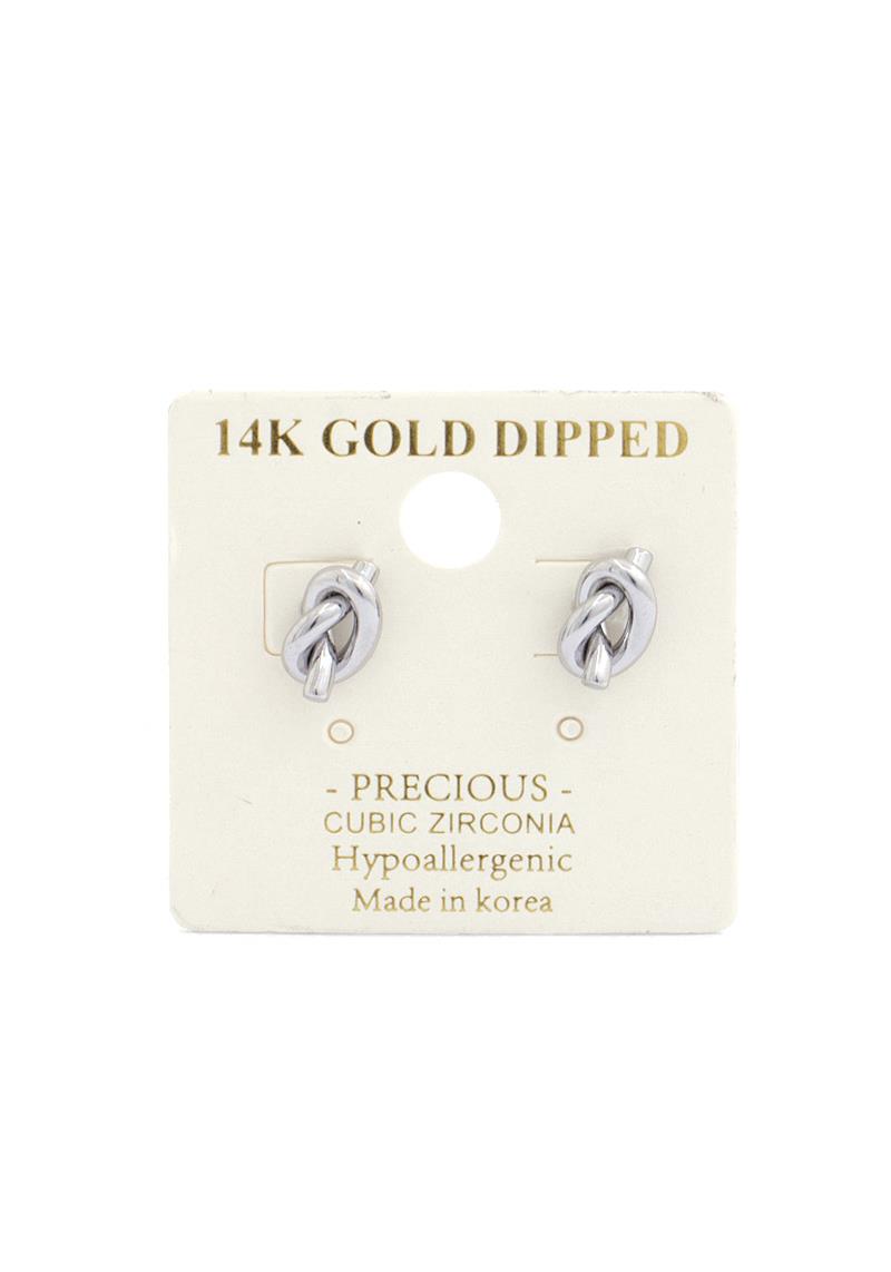 KNOT 14K GOLD DIPPED EARRING