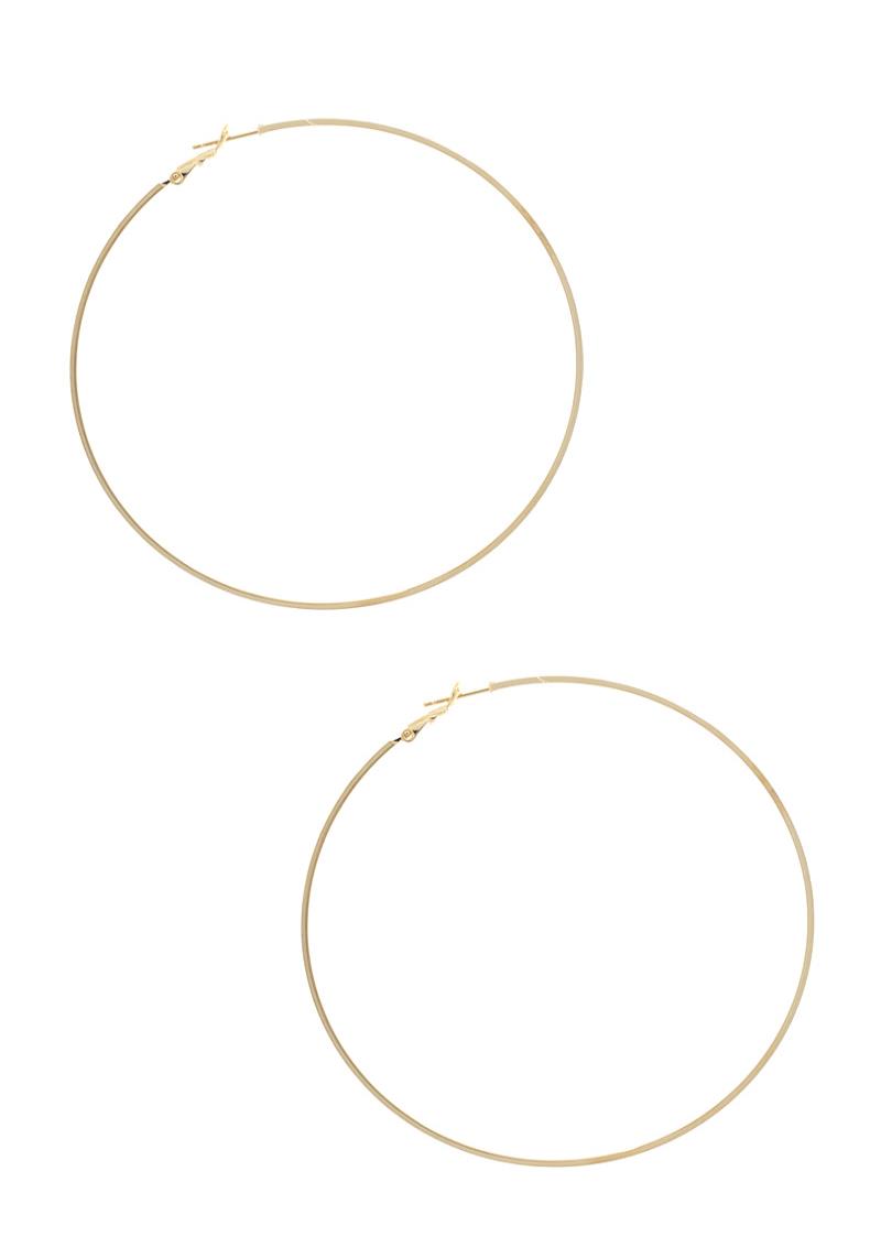 BASIC SOLID HOOP EARRING