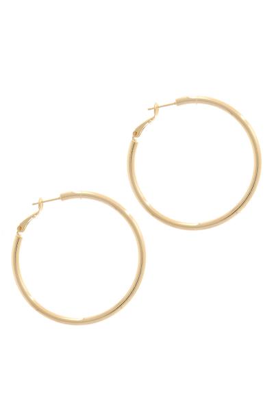 BASIC METAL HOOP EARRING