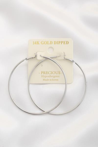 14K GOLD DIPPED HOOP EARRING