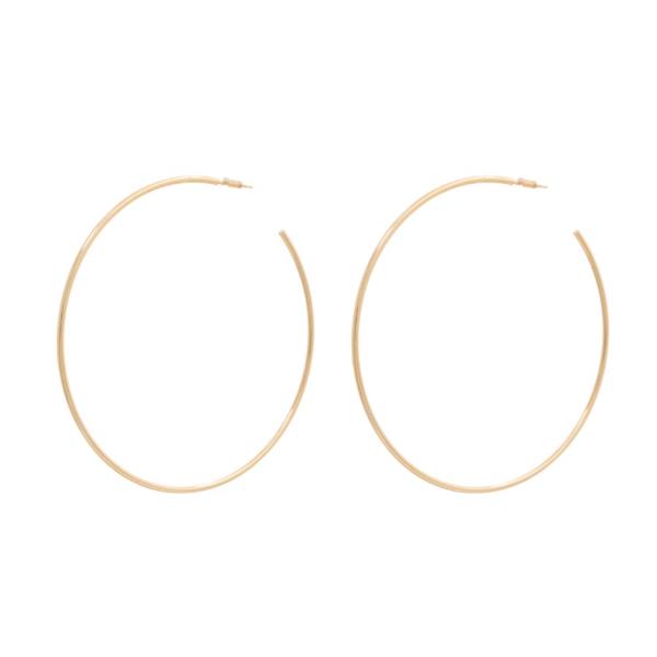 THIN 14K GOLD DIPPED HOOP EARRING