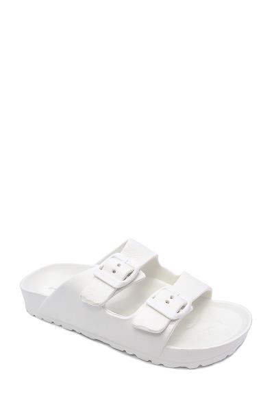 STYLISH DOUBLE BUCKLE JELLY SANDALS