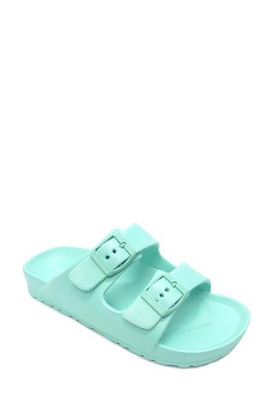 STYLISH DOUBLE BUCKLE JELLY SANDALS