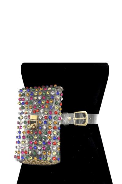 FASHION PEARL STUDDED MINI BAG BELT