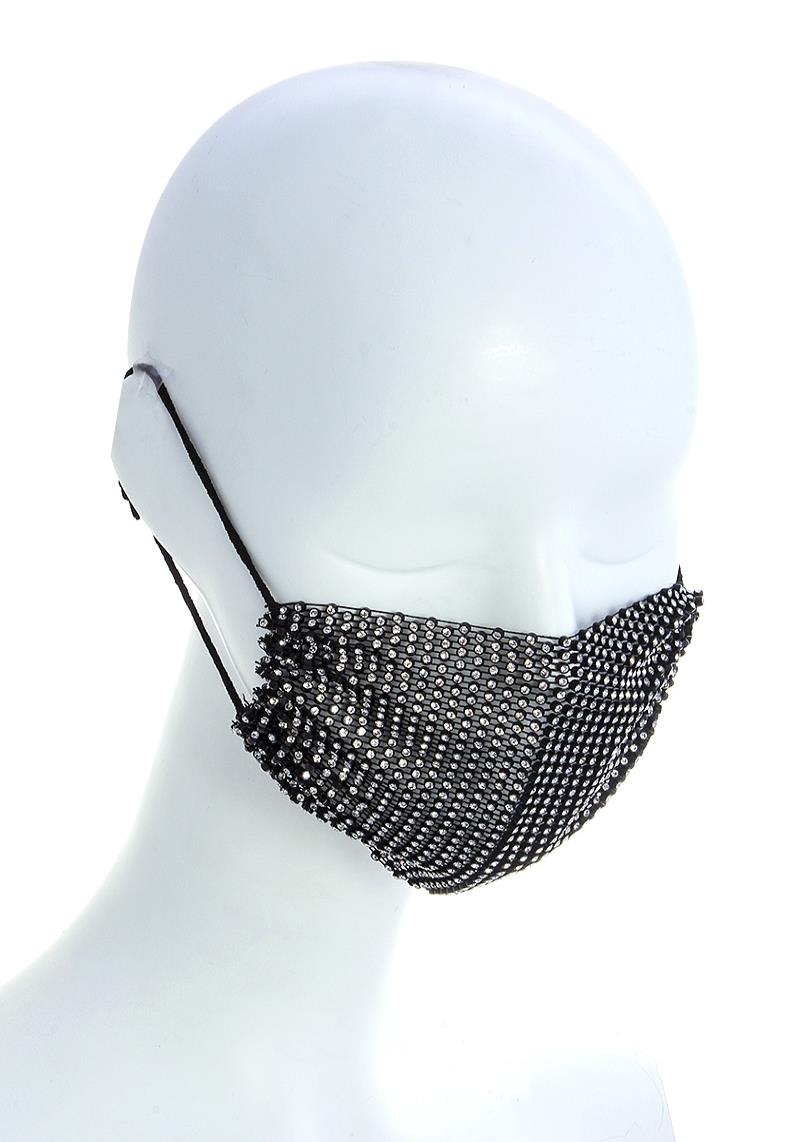 FASHION BREATHABLE OPEN RHINESTONE SEQUIN STYLE MASK