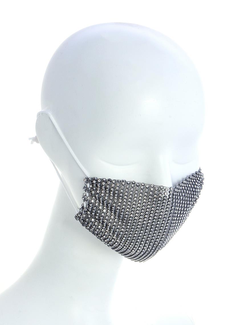 FASHION BREATHABLE OPEN RHINESTONE SEQUIN STYLE MASK