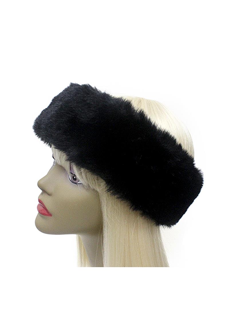 SOFT FUR COLOR PRINT HAIR HEADBAND