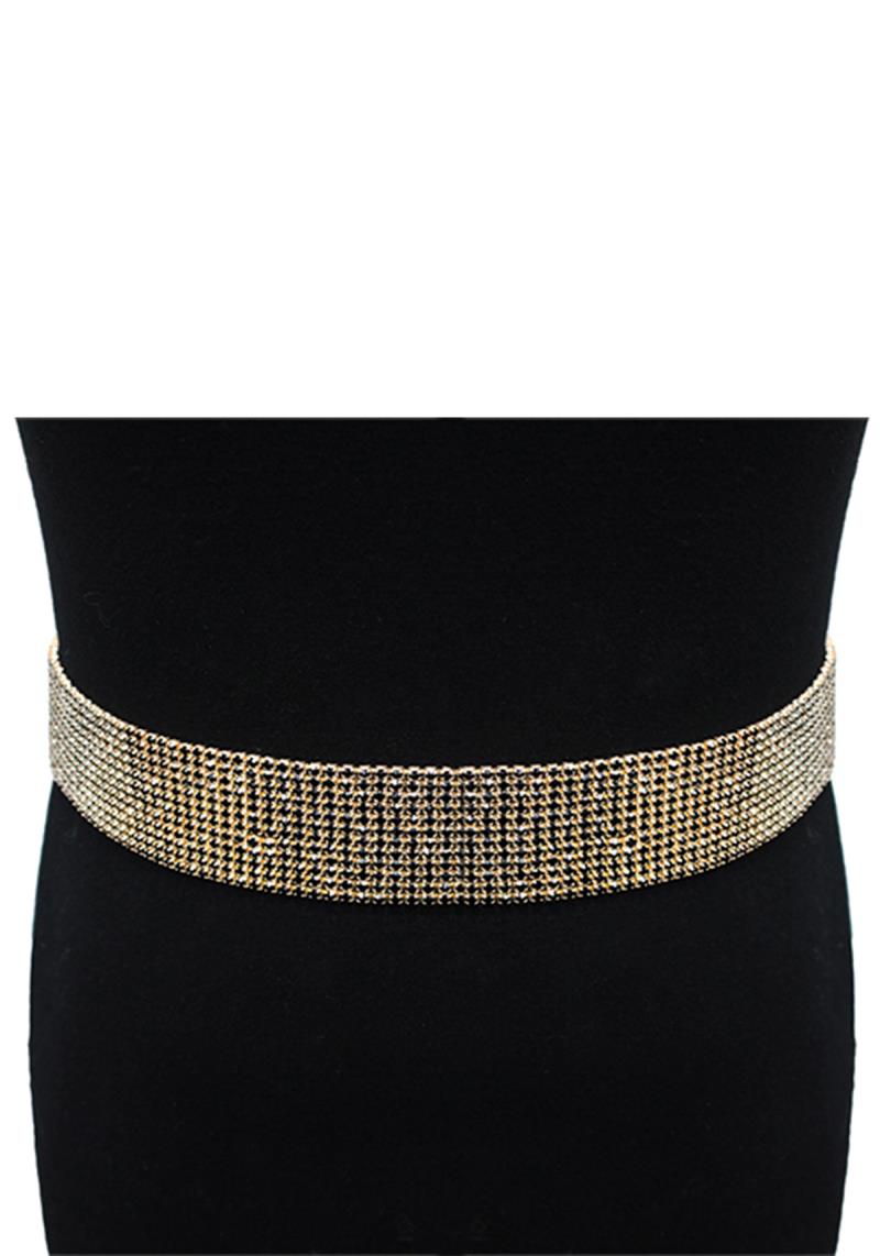 FASHION 12 LINE RHINESTONE BELT