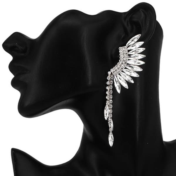 MARQUISE PAVE DANGLE EARRING