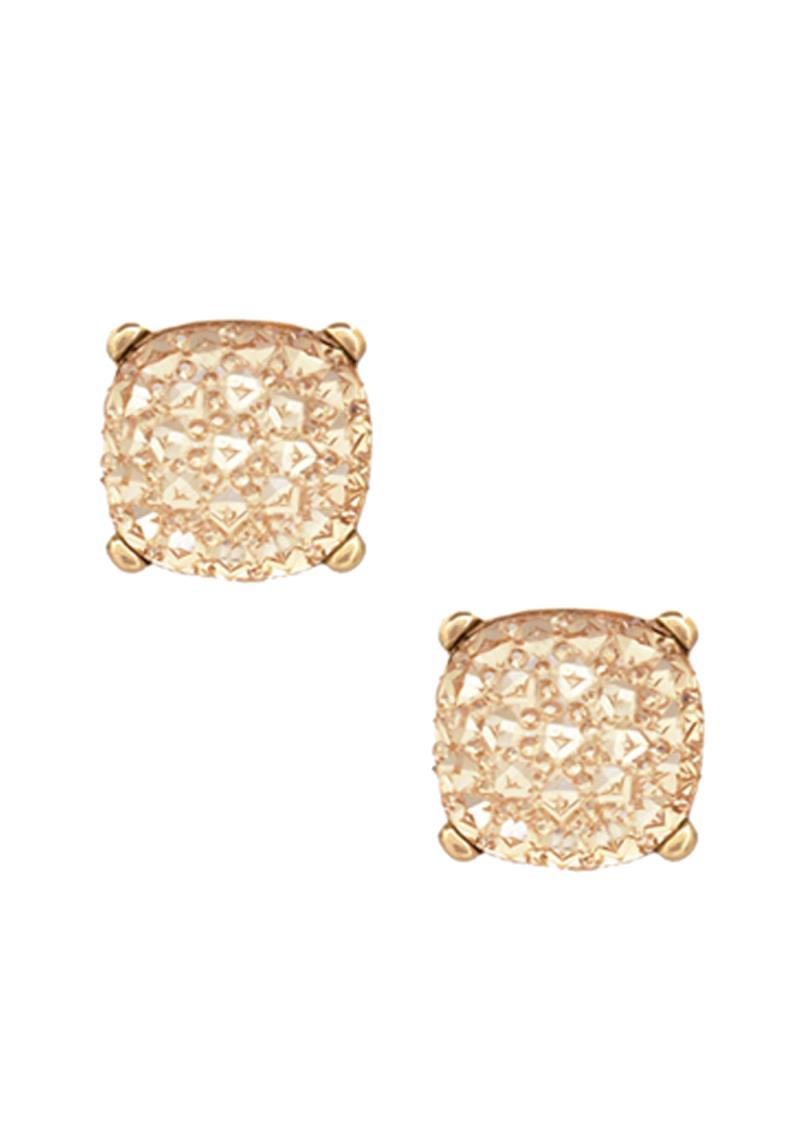 ROUND CRYSTAL POST EARRING