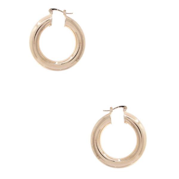 TUBE METAL HOOP EARRING