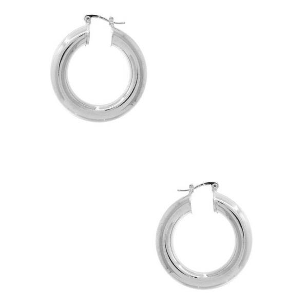 TUBE METAL HOOP EARRING