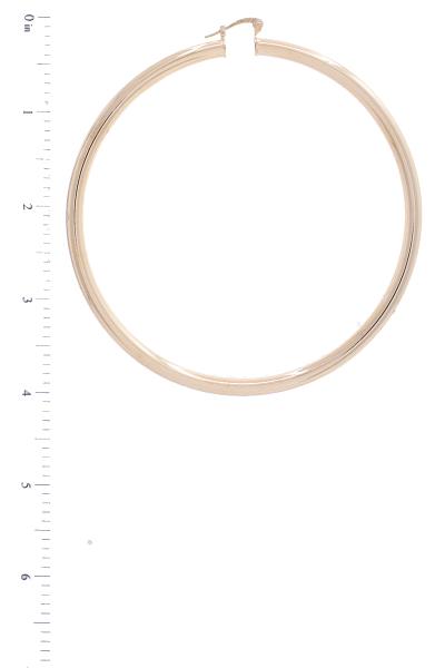 SOLID METAL HOOP EARRING