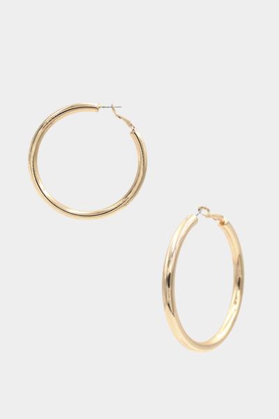 BASIC METAL HOOP EARRING