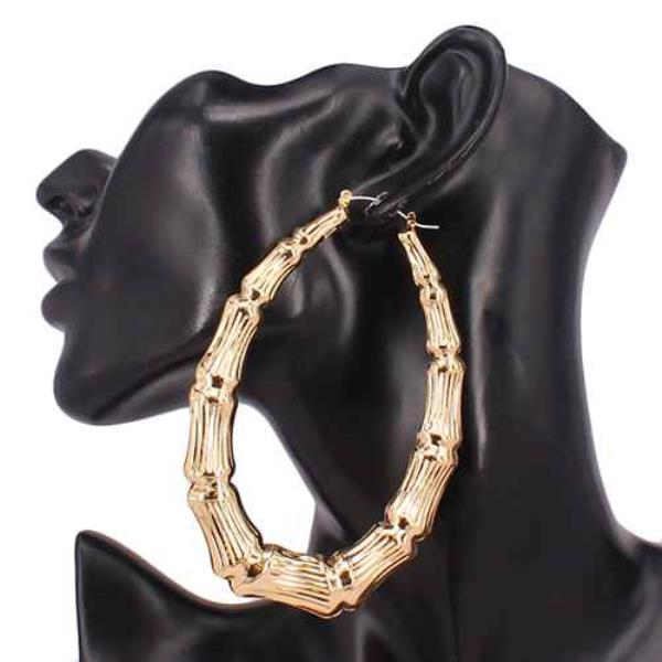 TEARDROP BAMBOO PATTERN EARRING
