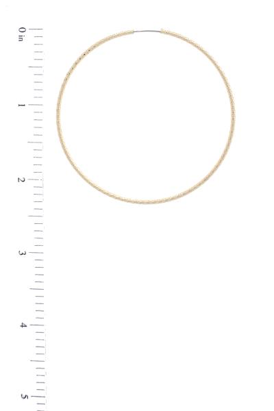 TEXTURE INFINITY HOOP EARRING