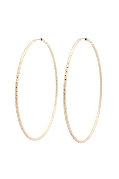 TEXTURE INFINITY HOOP EARRING