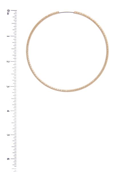 INFINITY METAL HOOP EARRING