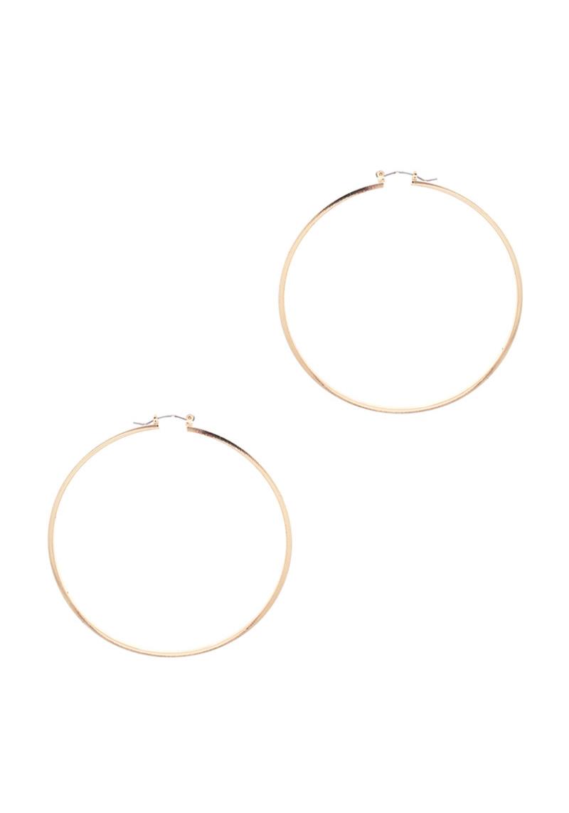 BASIC METAL 80MM HOOP EARRING