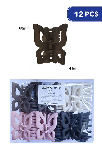 FASHION BUTTERFLY HAIR CLAW CLIP (12 UNITS)