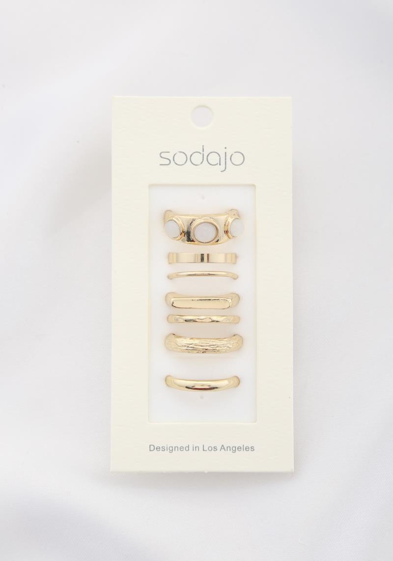 SODAJO BEAD METAL ASSORTED RING SET