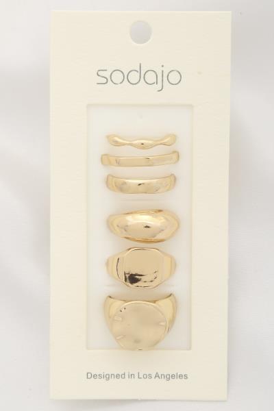 SODAJO SIGNET RING ASSORTED RING SET