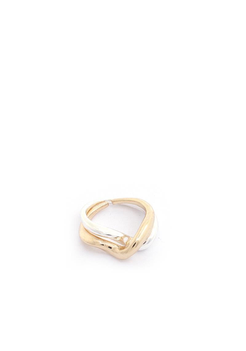 SODAJO TWO TONE WISHBONE RING