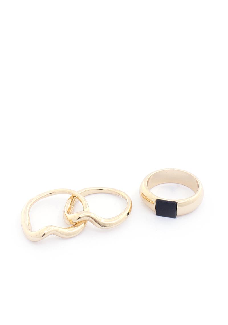 SODAJO WAVY METAL RING SET