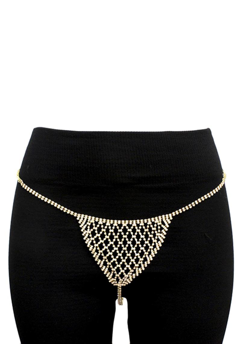 RHINESTONE PANTY BODY JEWELRY