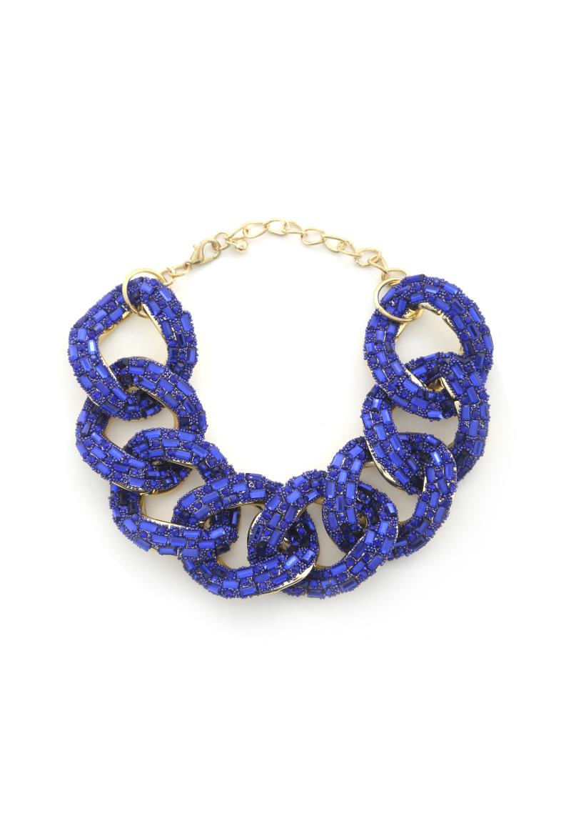 RHINESTONE CURB LINK BRACELET