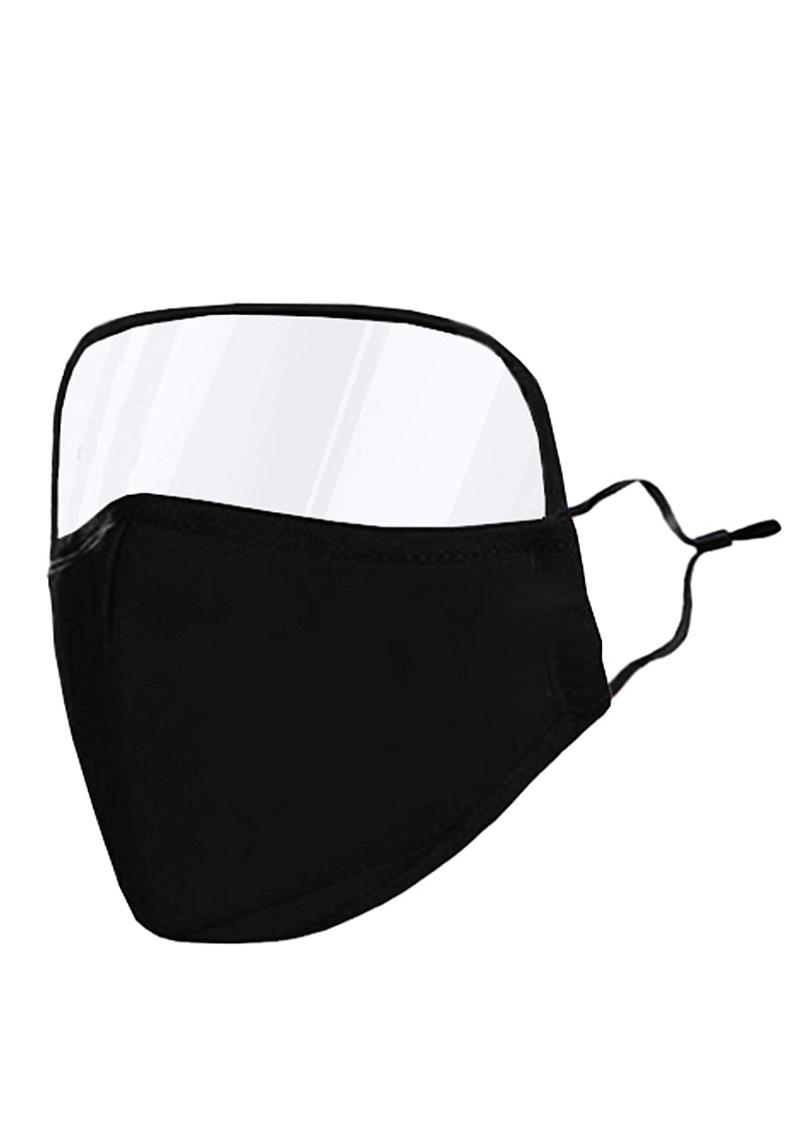 BREATHABLE VELVE FACE MASK WITH EYES SHIELD - 12 PCS