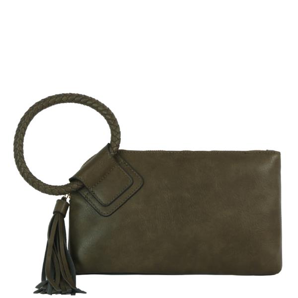 MODERN TASSEL ZIPPER HAND CLUTCH BAG