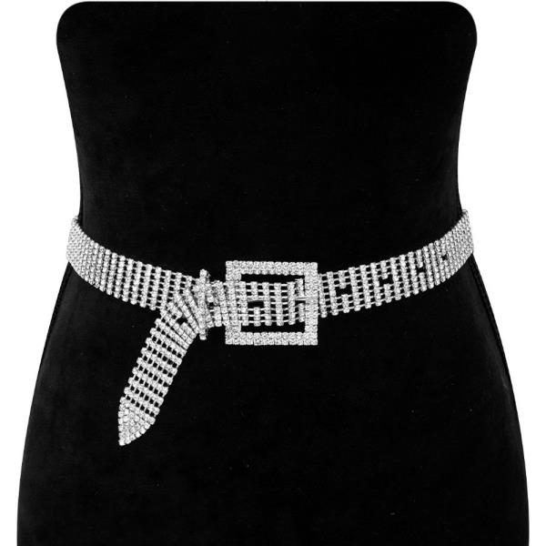 CRYSTAL RHINESTONE BELLY WAIST BELT
