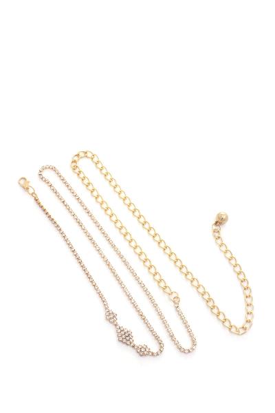 RHINESTONE METAL BELT