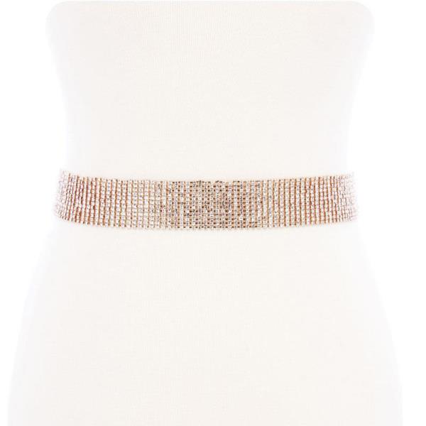 12 LINE RHINESTONE BELT