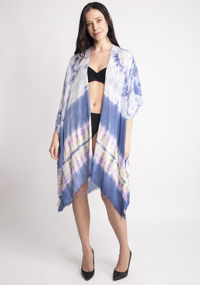 FLORAL PRINT COVER UP KIMONO
