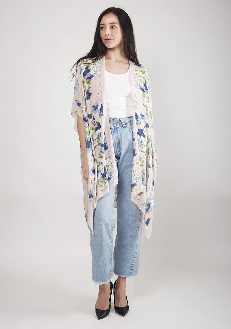 FLORAL PRINT COVER-UP / KIMONO