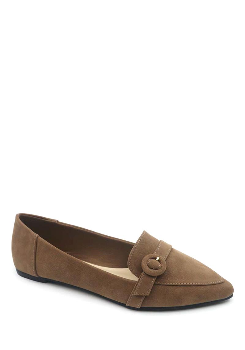 POINTY TOE LOAFER W STRAP