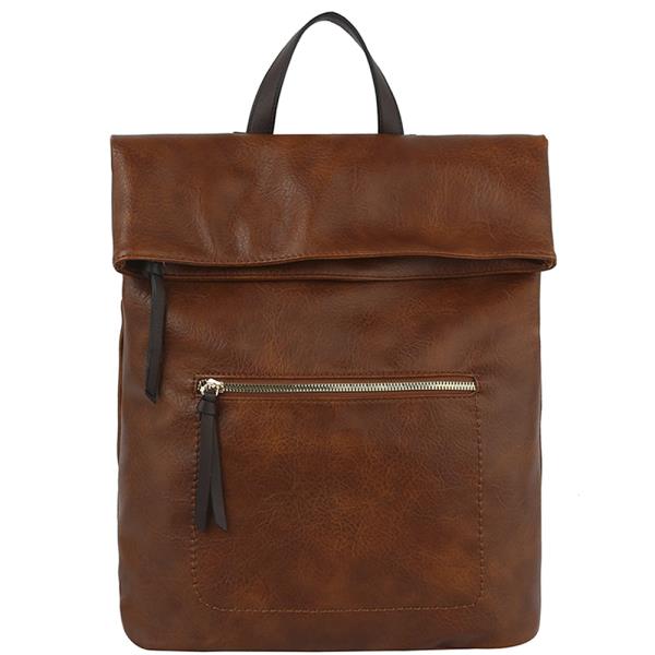 SMOOTH FOLD ZIPPER DESIGN BACKPACK