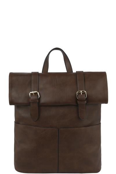 FASHION BUCKLE FLAP DESIGN BACKPACK