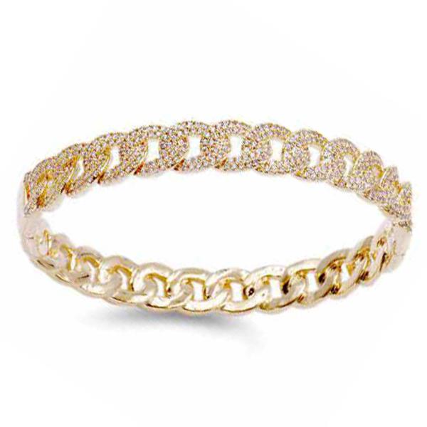CUBIC ZIRCNOIA CUBAN LINK BRACELET