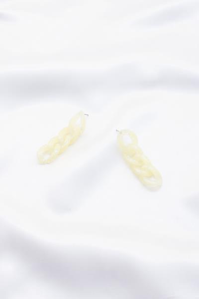 OVAL LINK DANGLE EARRING