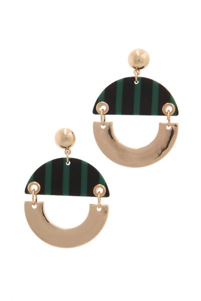 MULTI COLOR POST DROP EARRING