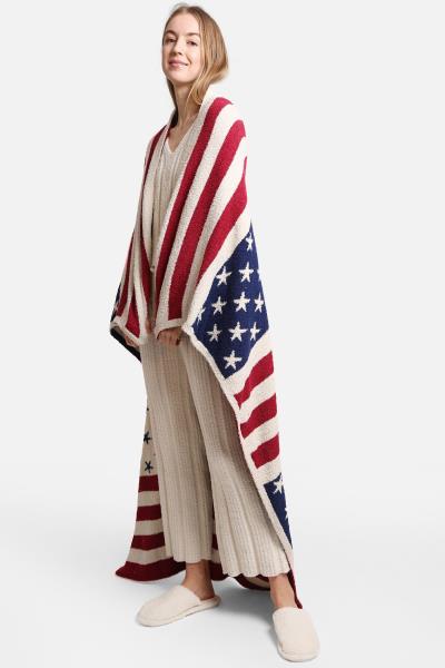 AMERICAN FLAG THROW BLANKET