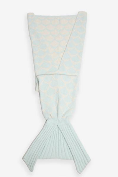 MERMAID SCALE PATTERN LUXURY SOFT TAIL BLANKET