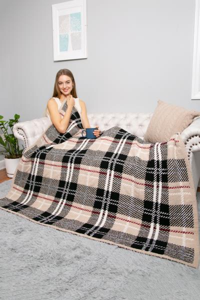 PLAID THROW BLANKET