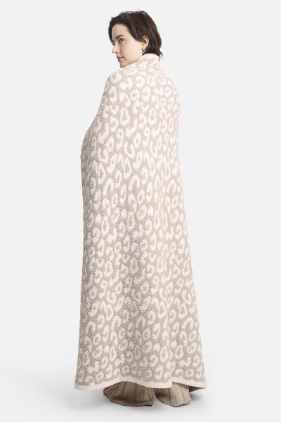 LEOPARD FAUX FUR BLANKET