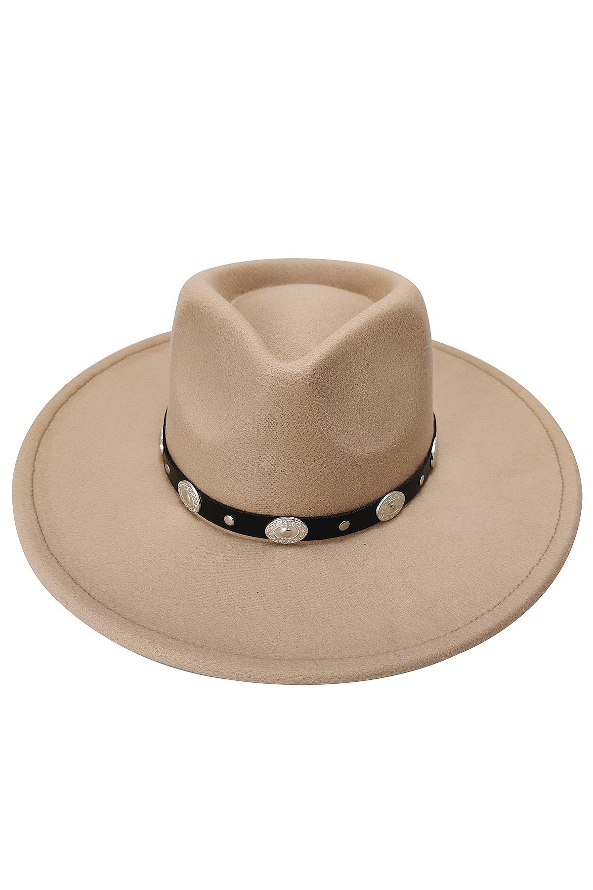 FASHION WESTERN STYLE STRAP FEDORA